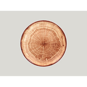 Woodart Flat Coupe Plate 29 cm Timber Brown