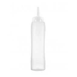 Araven White Squeeze Sauce Bottle Plastic 100cl