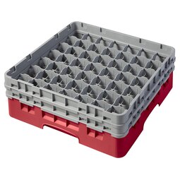 Cambro 49 Compartment Camrack Glass Rack Red