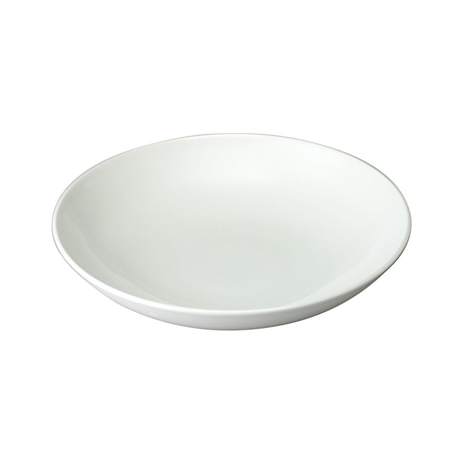 Churchill Evolve Vitrified Porcelain White Round Coupe Pasta Bowl 24.8x3.6cm 113.6cl 40oz