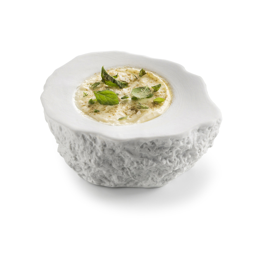 Pordamsa Roca Porcelain Gloss/Matte White Thermal Bowl 10x8x6cm
