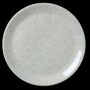 Steelite Ink Crackle Vitrified Porcelain Grey Round Coupe Plate 20.25cm