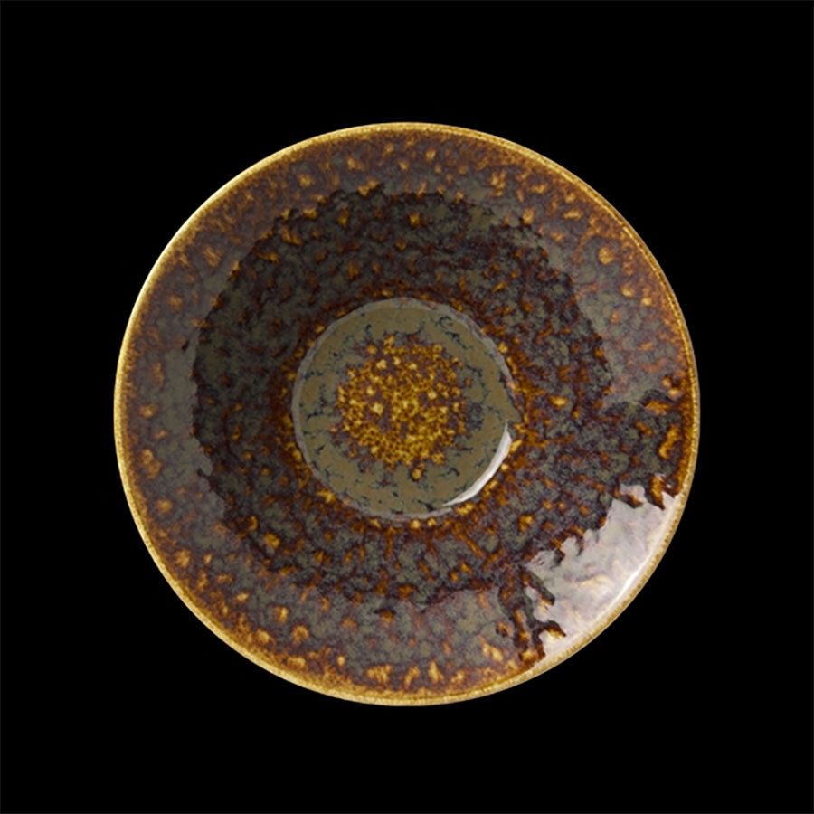Steelite Vesuvius Vitrified Porcelain Amber Round Essence Bowl 16.5cm