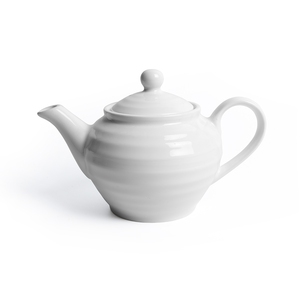 Artisan Crème Vitrified Fine China White Teapot  45cl 16oz