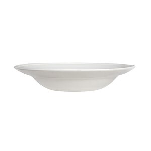 Bead White Rimmed Bowl Accent 28.5cm