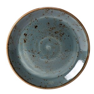 Steelite Craft Vitrified Porcelain Blue Round Coupe Plate 30cm