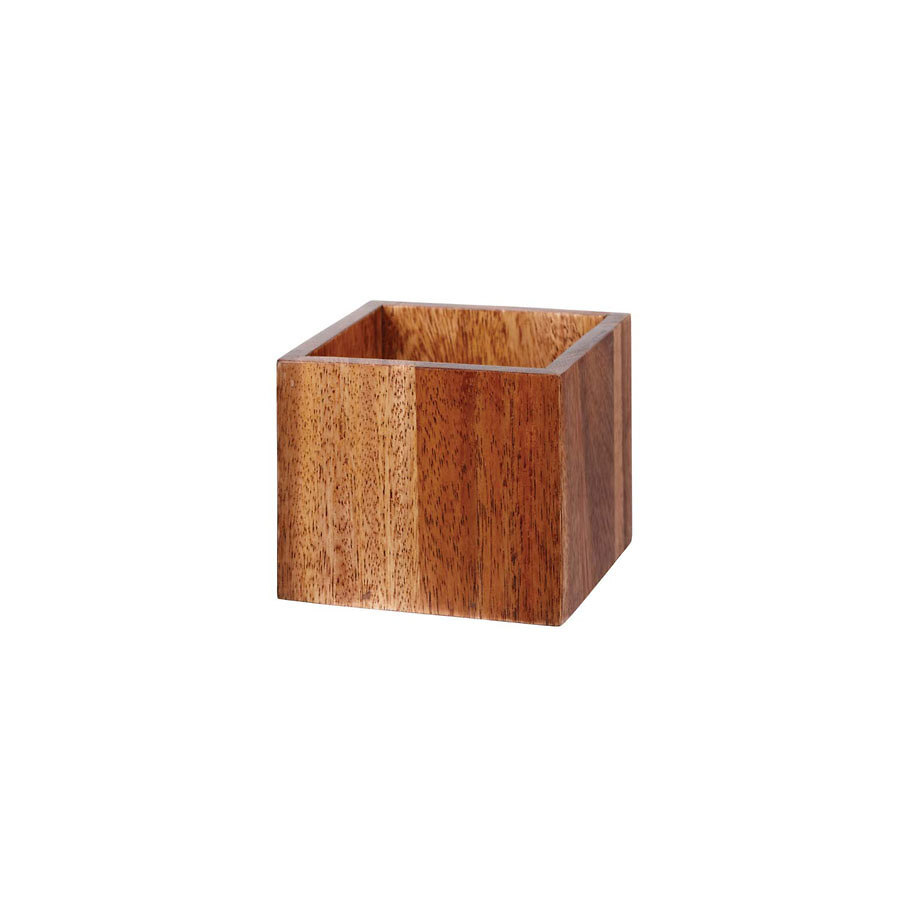 Churchill Alchemy Buffet Acacia Wood Sqaure Small Buffet Cube 12x12x10cm