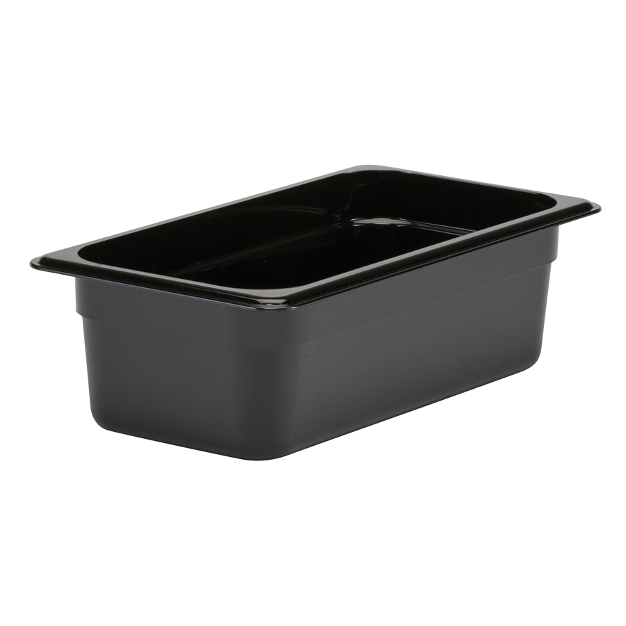 Cambro Gastronorm Container 1/3 Black Polycarbonate 176x100mm