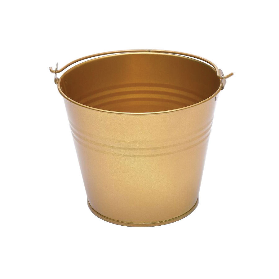 Craftmill Gold Round Metal Bucket 8x7cm