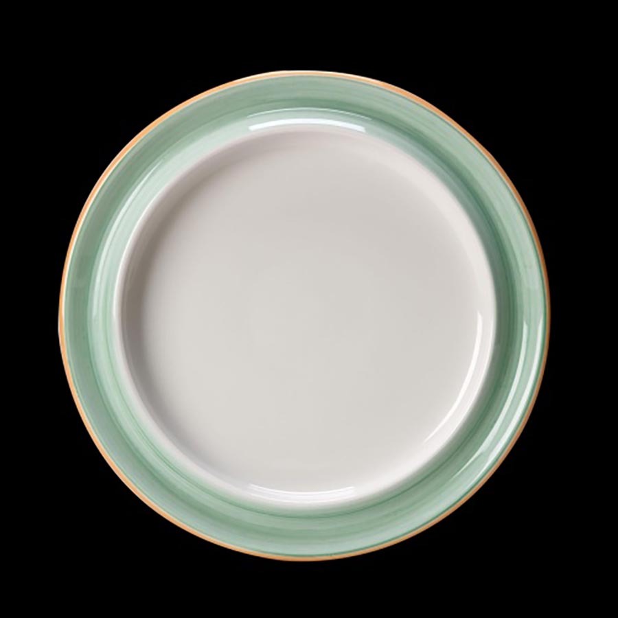 Steelite Freedon Vitrified Porcelain Green Round Plate 10 Inch 25cm