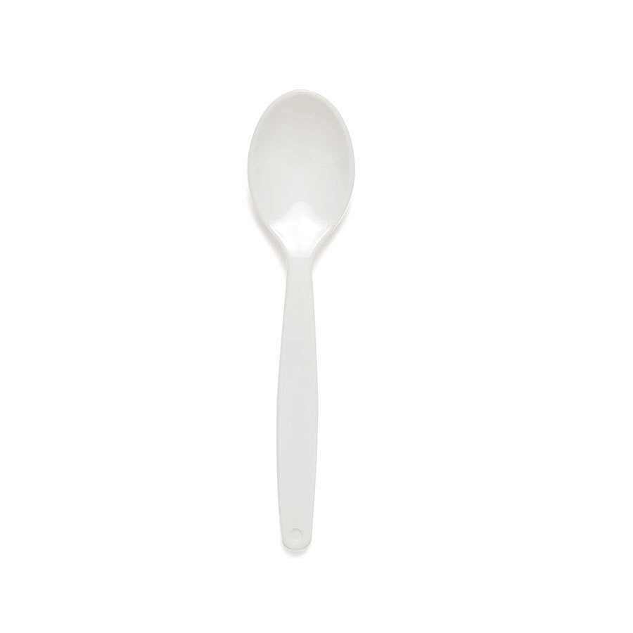 Harfield Polycarbonate Dessert Spoon Small White 17cm