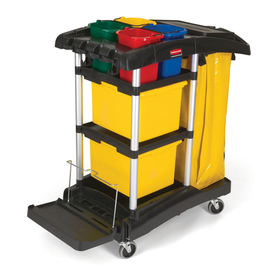 Rubbermaid Waste Bag Holder For Cleaning Cart