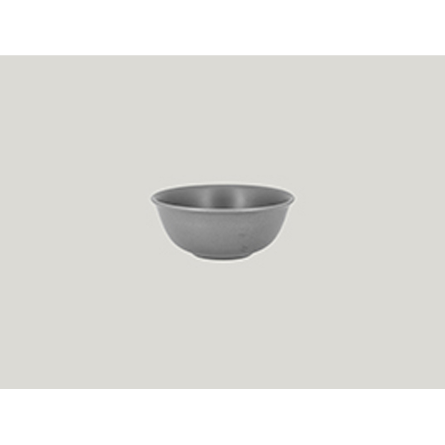 Rak Shale Vitrified Porcelain Grey Round Rice Bowl 16x6.5cm 58cl