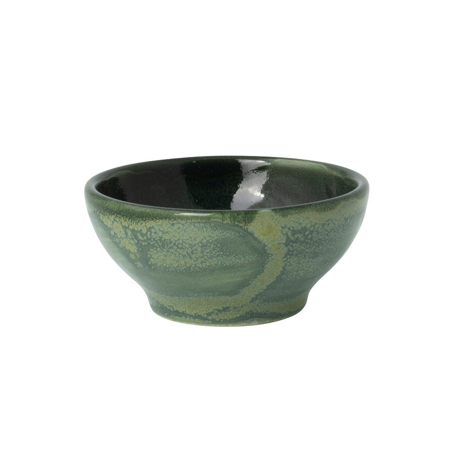 Steelite Aurora Vitrified Porcelain Vesuvius Burnt Emerald Round Tulip Bowl 7.5cm