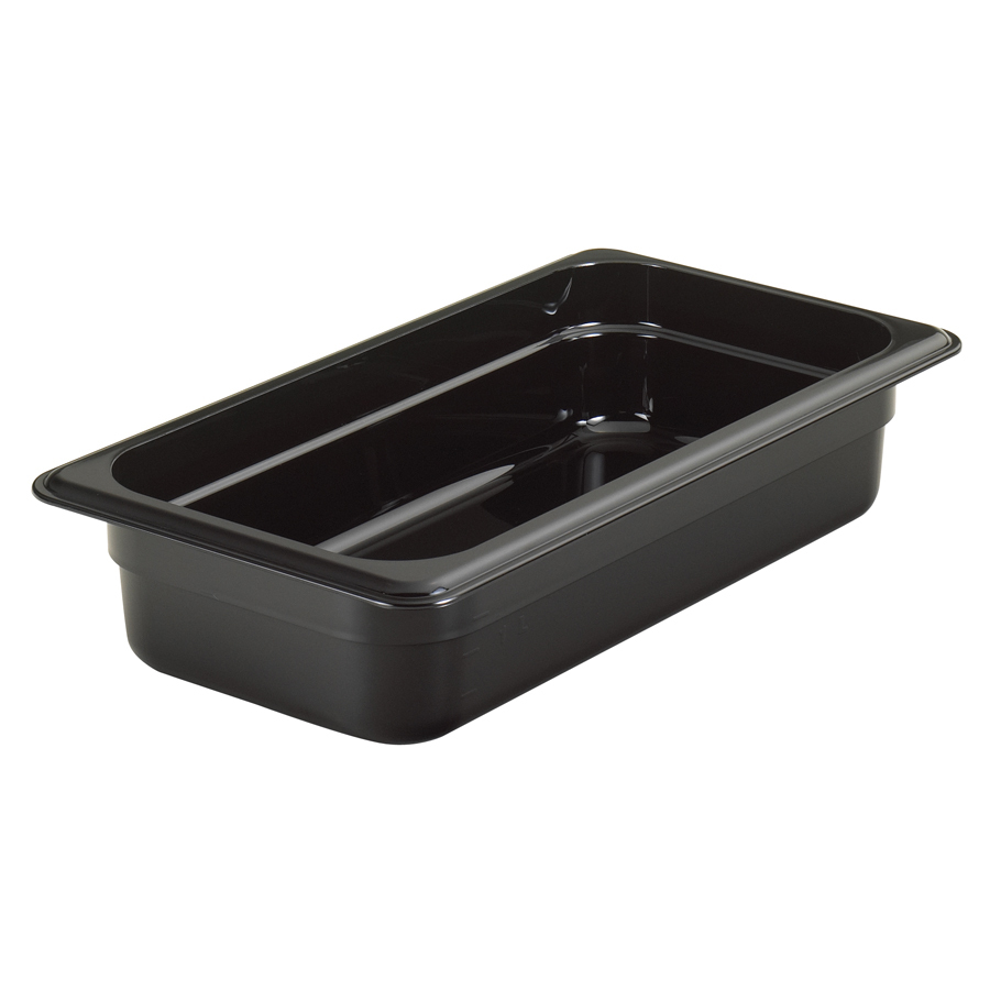 Cambro Gastronorm Container 1/3 Black Polycarbonate 176x65mm