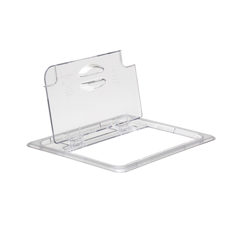 Cambro Gastronorm Hinge/Notched Lid 1/2 Clear Polycarbonate