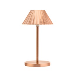 Utopia Aruba Brushed Copper Aluminium LED Cordless Lamp 23cm