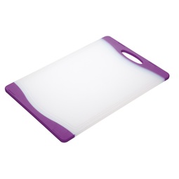 Colourworks Purple Polyethylene Rectangular Reversible Chopping Board 36.5x25cm