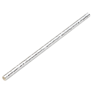 Paper Silver Cocktail Straw 5.5 Inch 14cm 5mm Bore