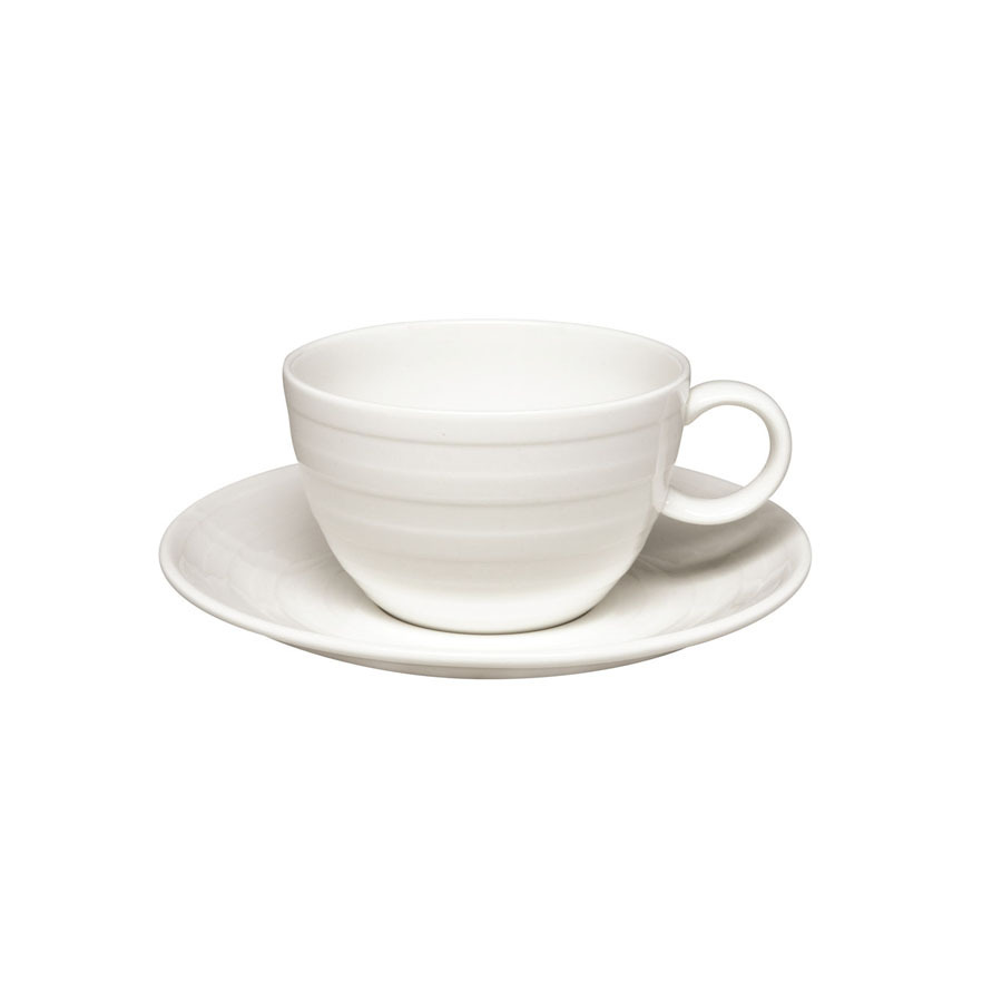 Essence Breakfast Cup Saucer For B9382 White 17.5cm