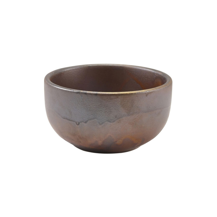 Genware Terra Porcelain Copper Round Bowl 11.5cm