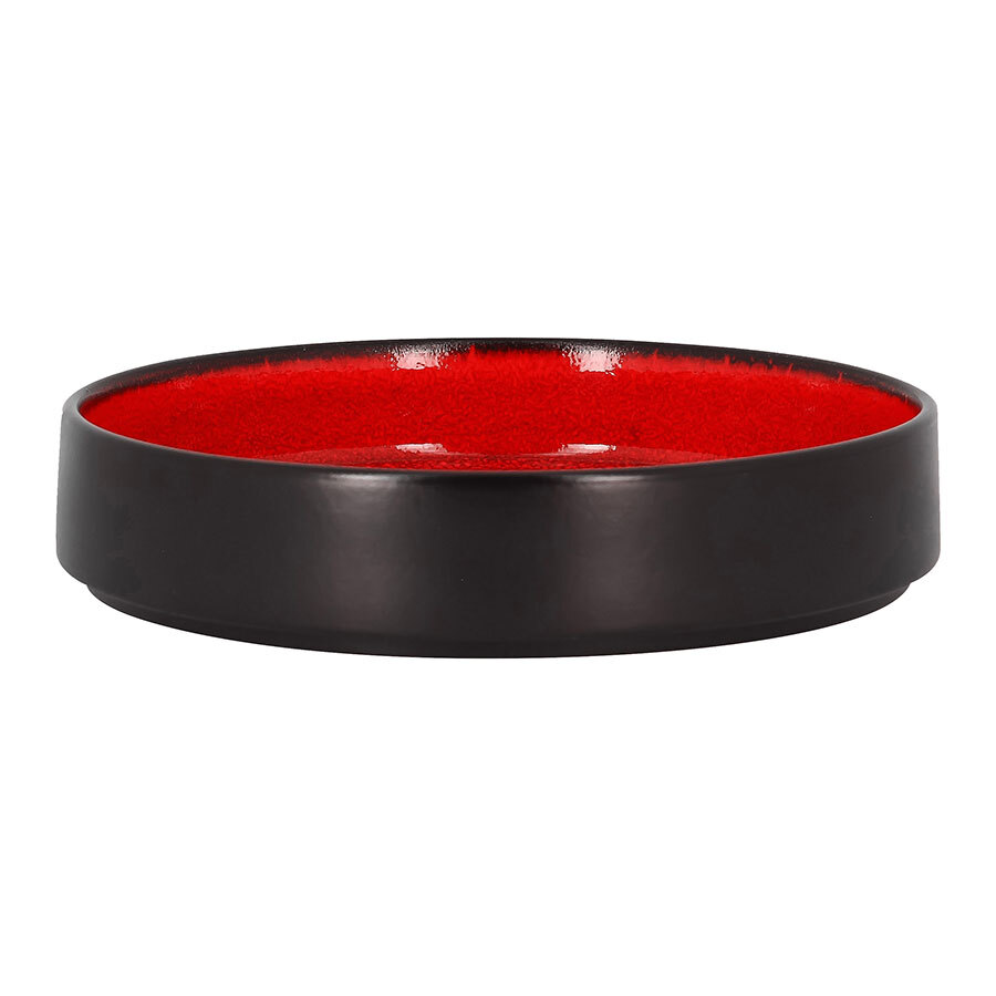 Rak Fire Vitrified Porcelain Red Round Deep Plate 20cm 68cl