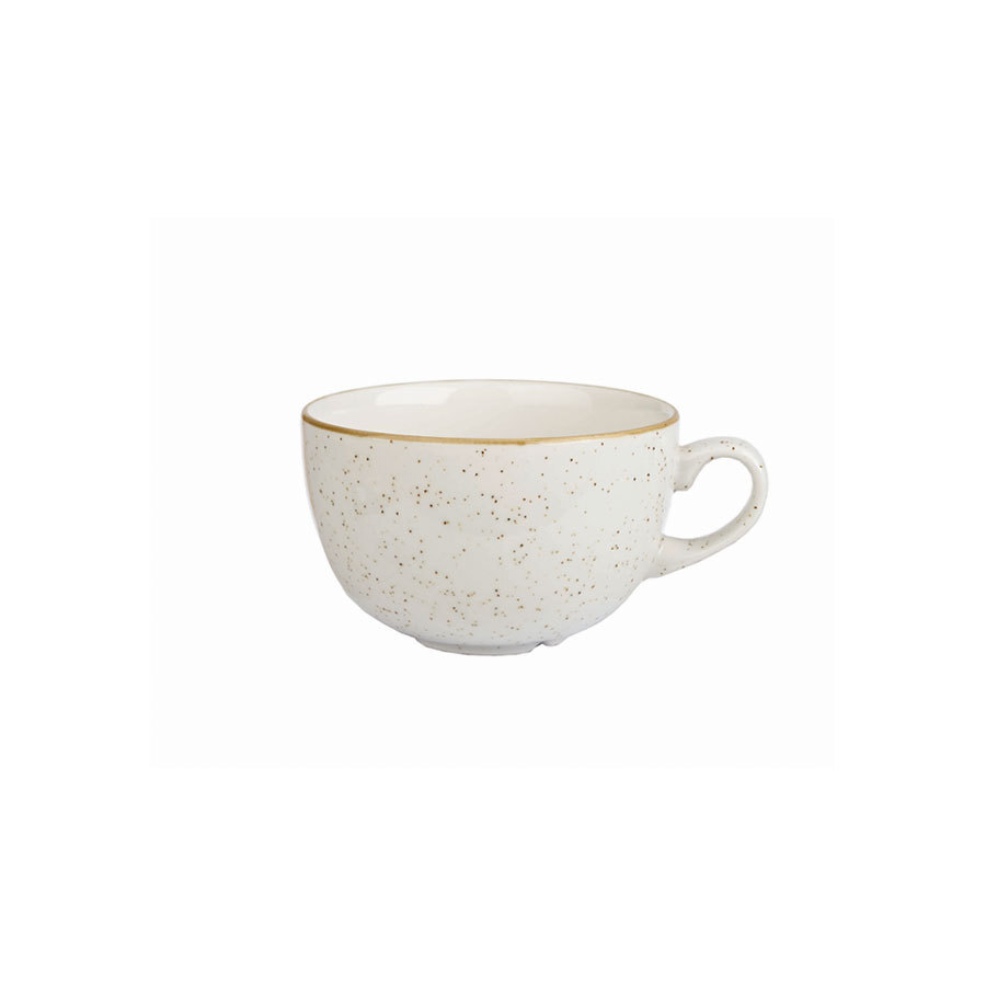 Churchill Stonecast Vitrified Porcelain Barley White Cappuccino Cup 22.7cl 8oz