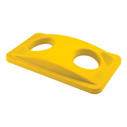 Rubbermaid Slim Jim® Recycling Lid Bottles/Cans Yellow