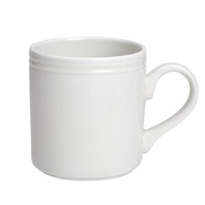 Steelite Bead Vitrified Porcelain White Mug 28.5cl