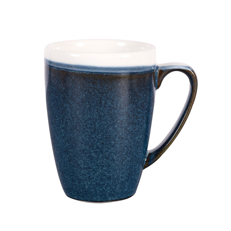 Churchill Monochrome Vitrified Porcelain Sapphire Blue Mug 34cl 12oz