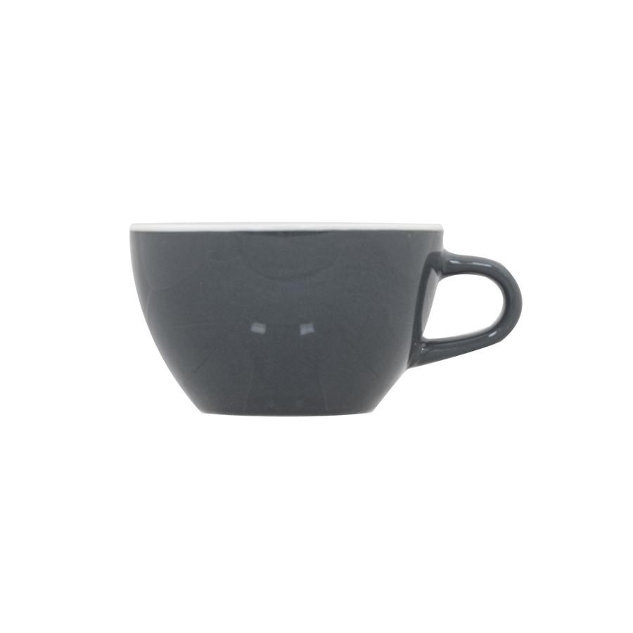Superwhite Café Porcelain Grey Bowl Shaped Cup 28.5cl 10oz