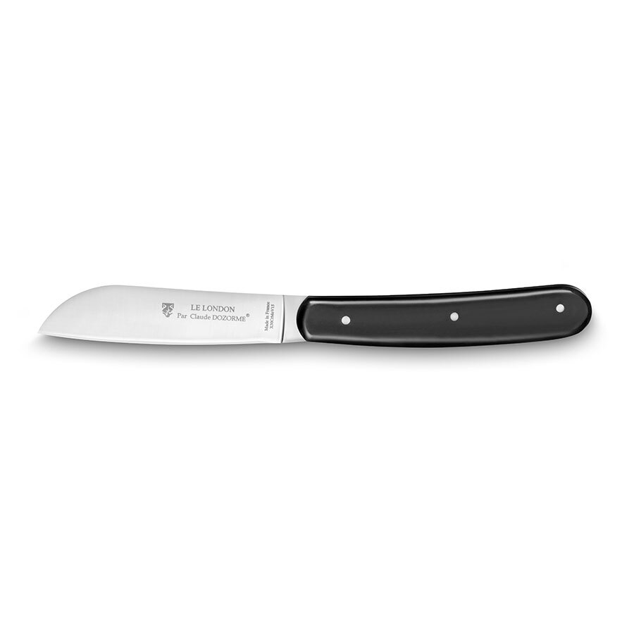 London Steak Knife Black Methacrylate Robust Handle