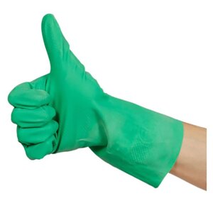 Green Rubber Gloves Large