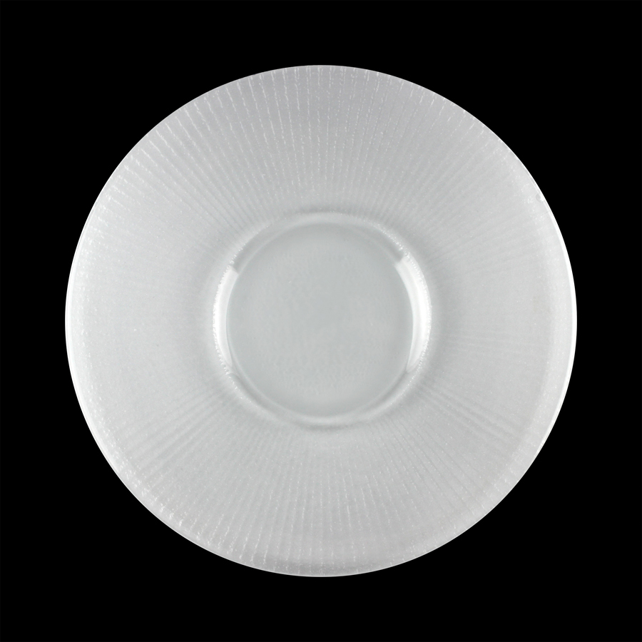 Steelite Willow Glass Round Clear Gourmet Plate Small Well 28.5cm