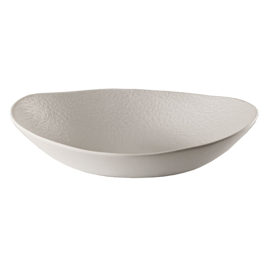 Pordamsa Artic Porcelain Matte White Oval Bowl 25x16cm 550ml