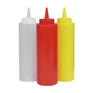 Sauce Bottle Yellow Plastic 34cl
