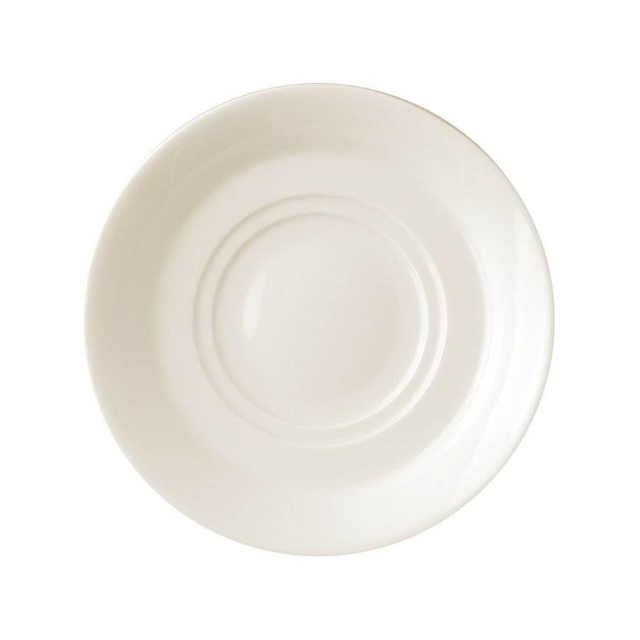 Rak Ivoris Finedine Vitrified Porcelain White Round Saucer 13cm For 9cl Cup S679/09